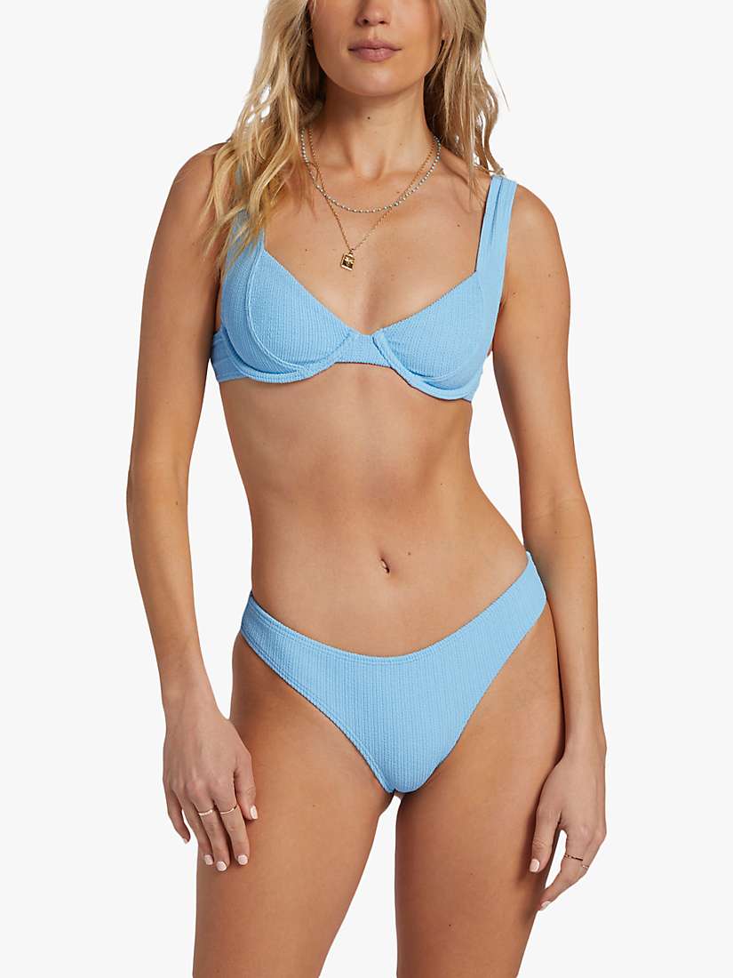 Buy Billabong Sunrays Textured Underwired Bikini Top, Blue Dream Online at johnlewis.com
