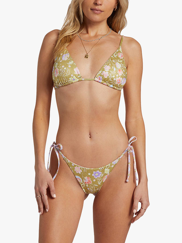Billabong Peaceful Floral Print Reversible Bikini Top, Multi