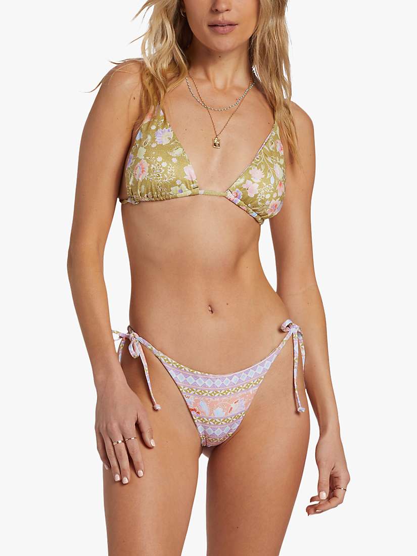 Buy Billabong Peaceful Floral Print Reversible Bikini Top, Multi Online at johnlewis.com