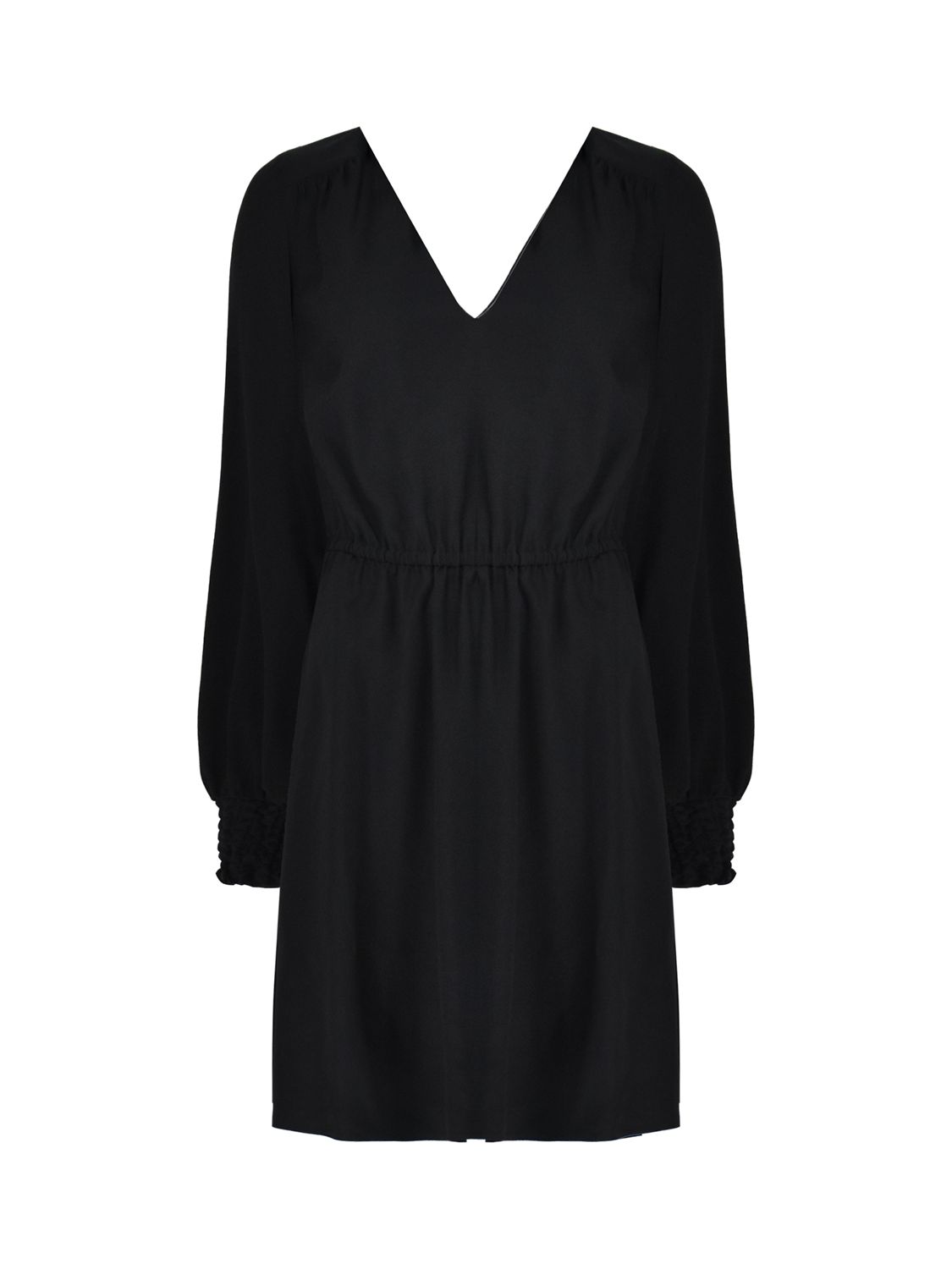 Buy Ro&Zo V Neck Mini Dress, Black Online at johnlewis.com