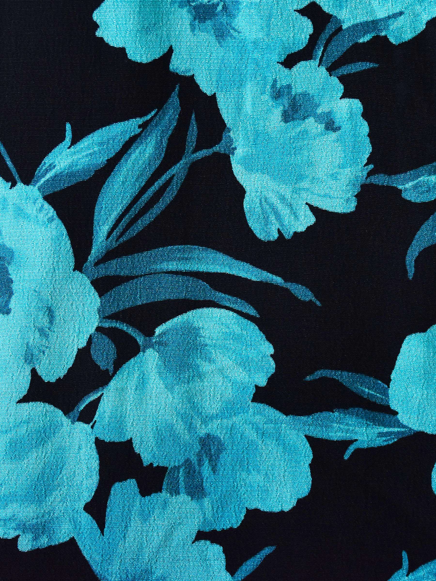 Buy Ro&Zo Petite Floral V Neck Midi Dress, Turquoise Online at johnlewis.com