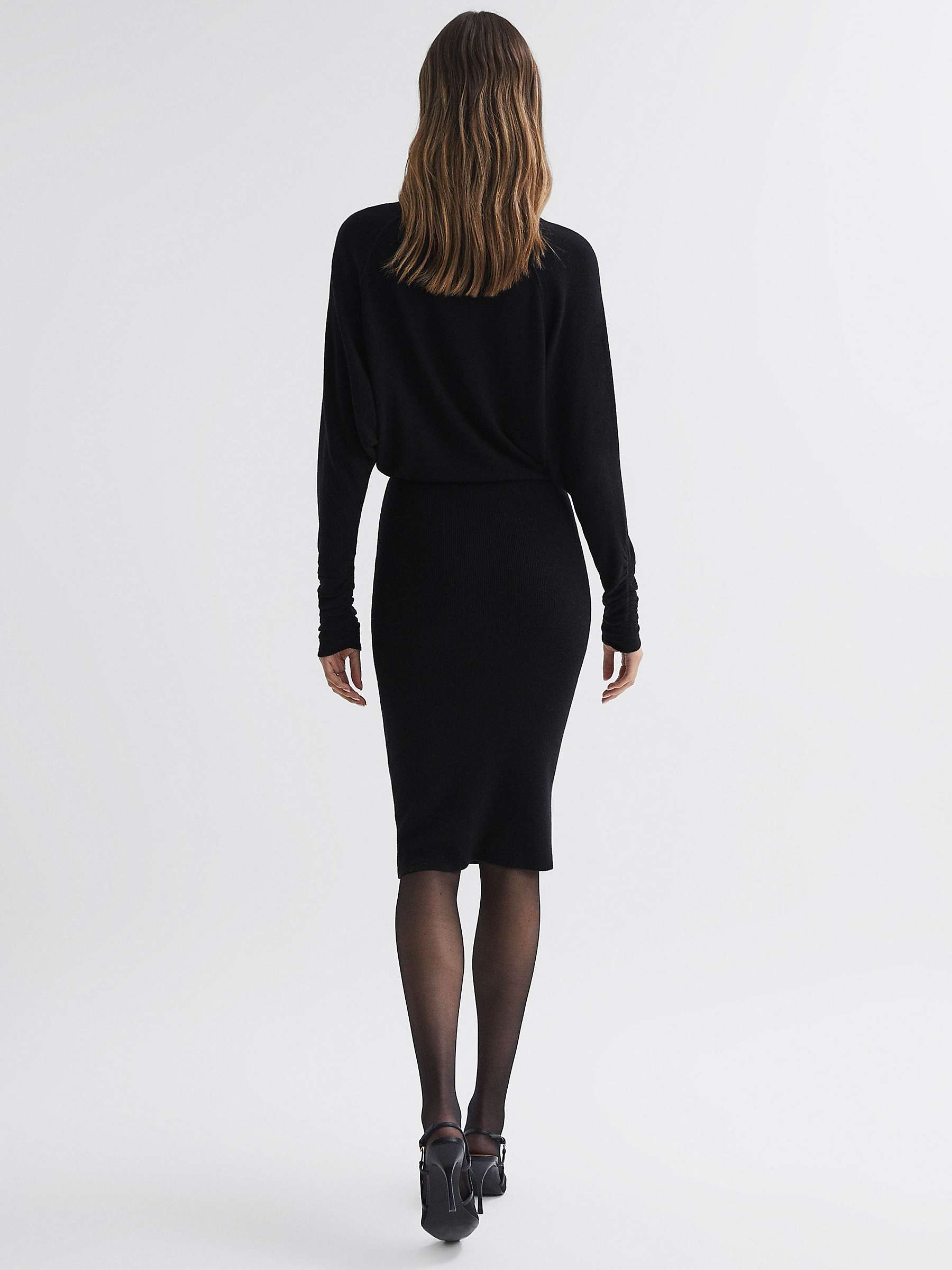 Buy Reiss Freya Knitted High Neck Dress Online at johnlewis.com