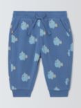John Lewis ANYDAY Baby Cotton Fish Print Joggers, Multi