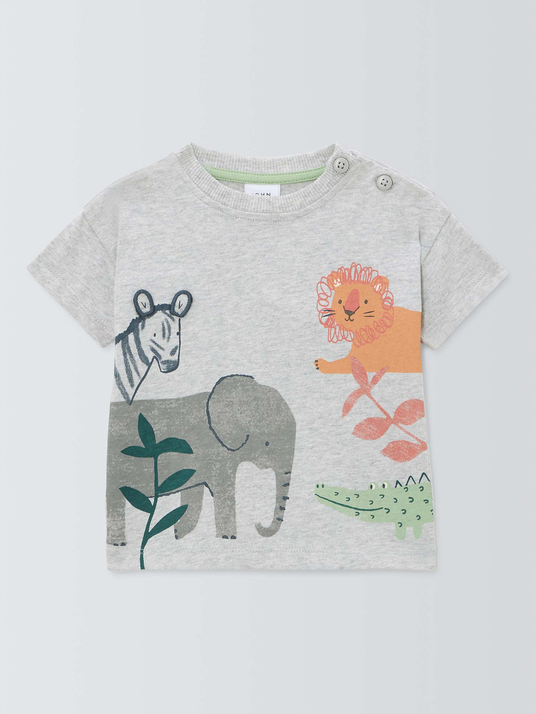 Buy John Lewis Baby Jungle Scene T-Shirt, Multi Online at johnlewis.com