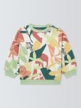 John Lewis Baby Jungle Print Sweatshirt, Multi, Multi