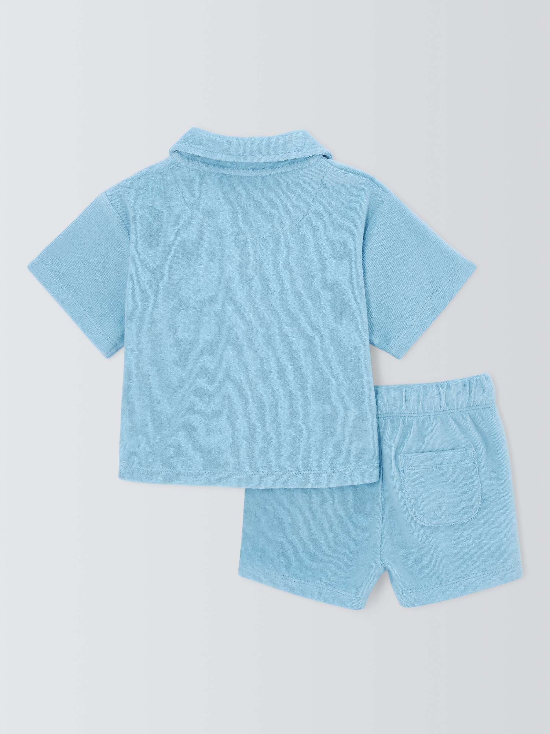 Buy John Lewis ANYDAY Baby Towelling Shirt and Shorts Set, Multi Online at johnlewis.com
