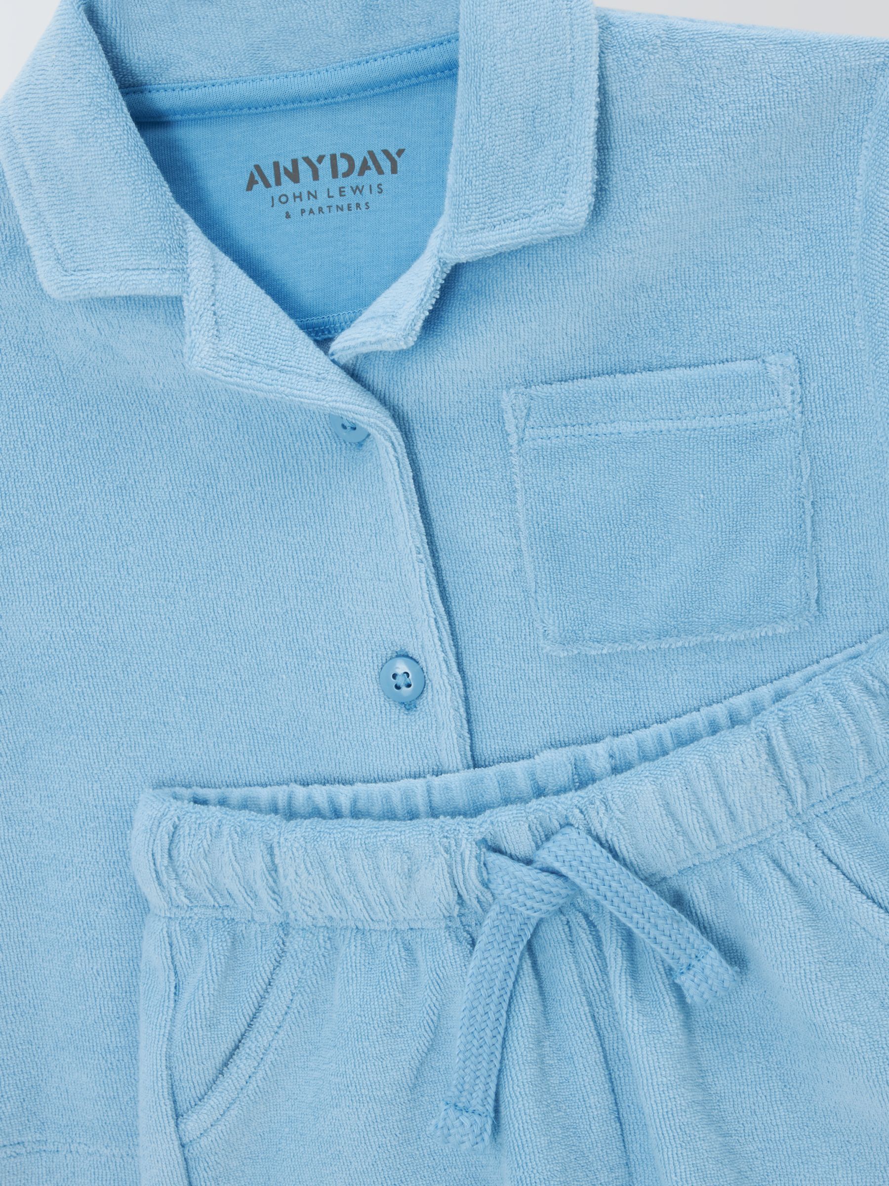 Buy John Lewis ANYDAY Baby Towelling Shirt and Shorts Set, Multi Online at johnlewis.com