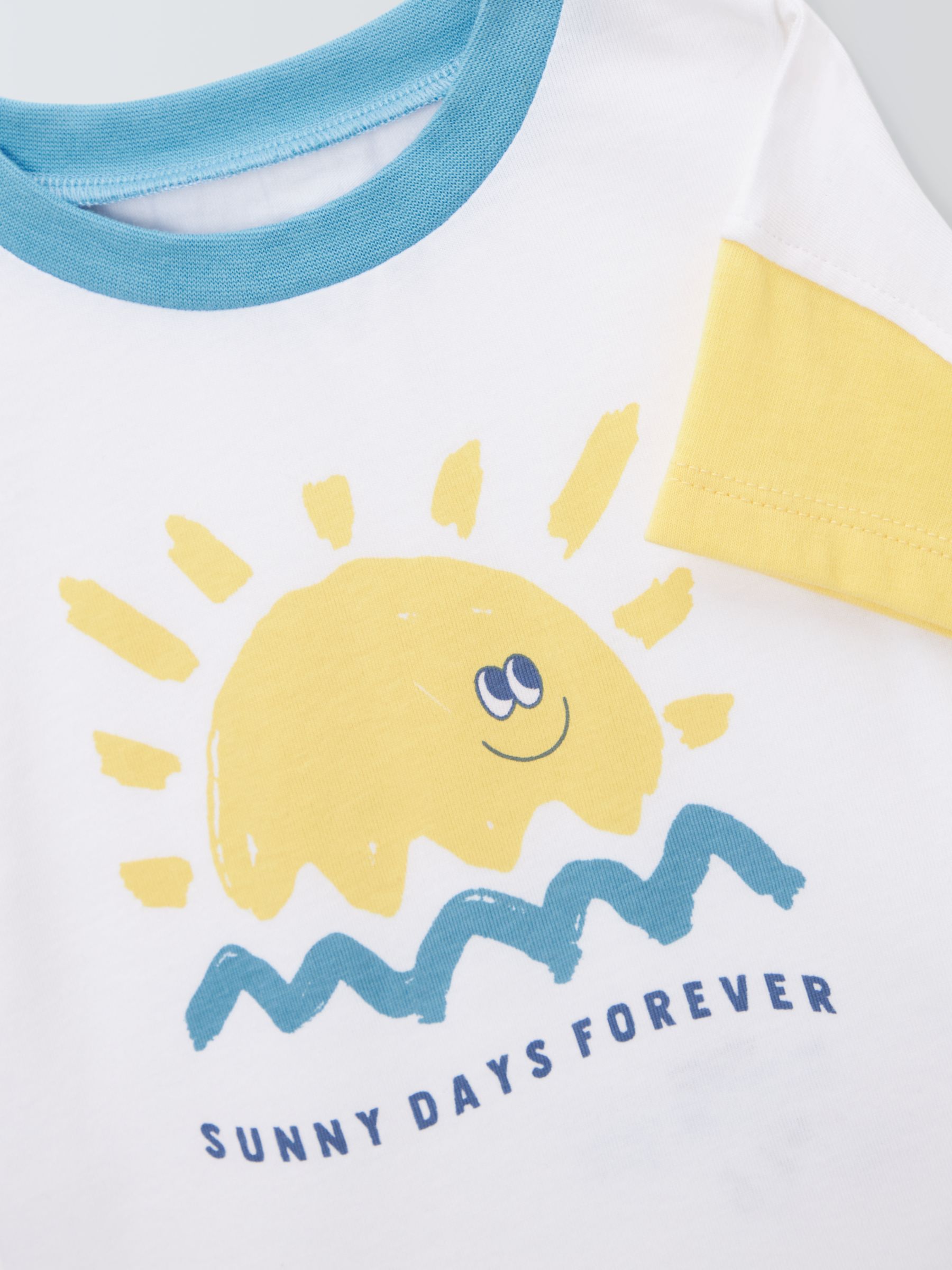 John Lewis ANYDAY Baby Sun Wave T-Shirt, Multi, 6-9 months