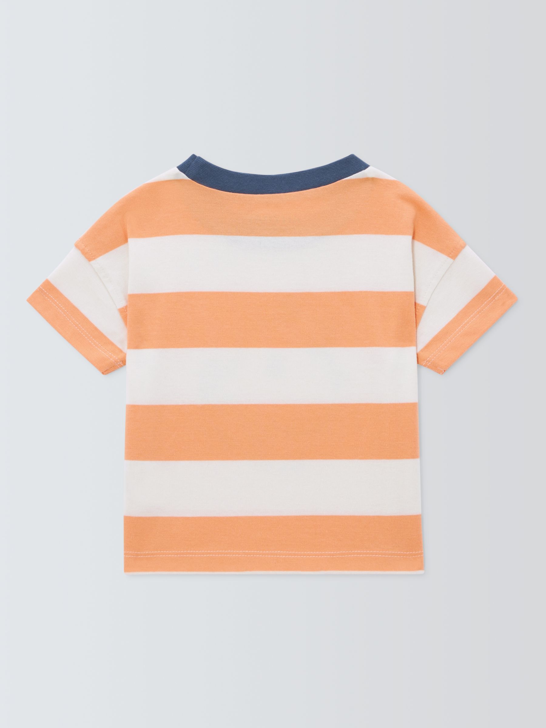 John Lewis ANYDAY Baby Stripe Fish T-Shirt, Multi, 6-9 months