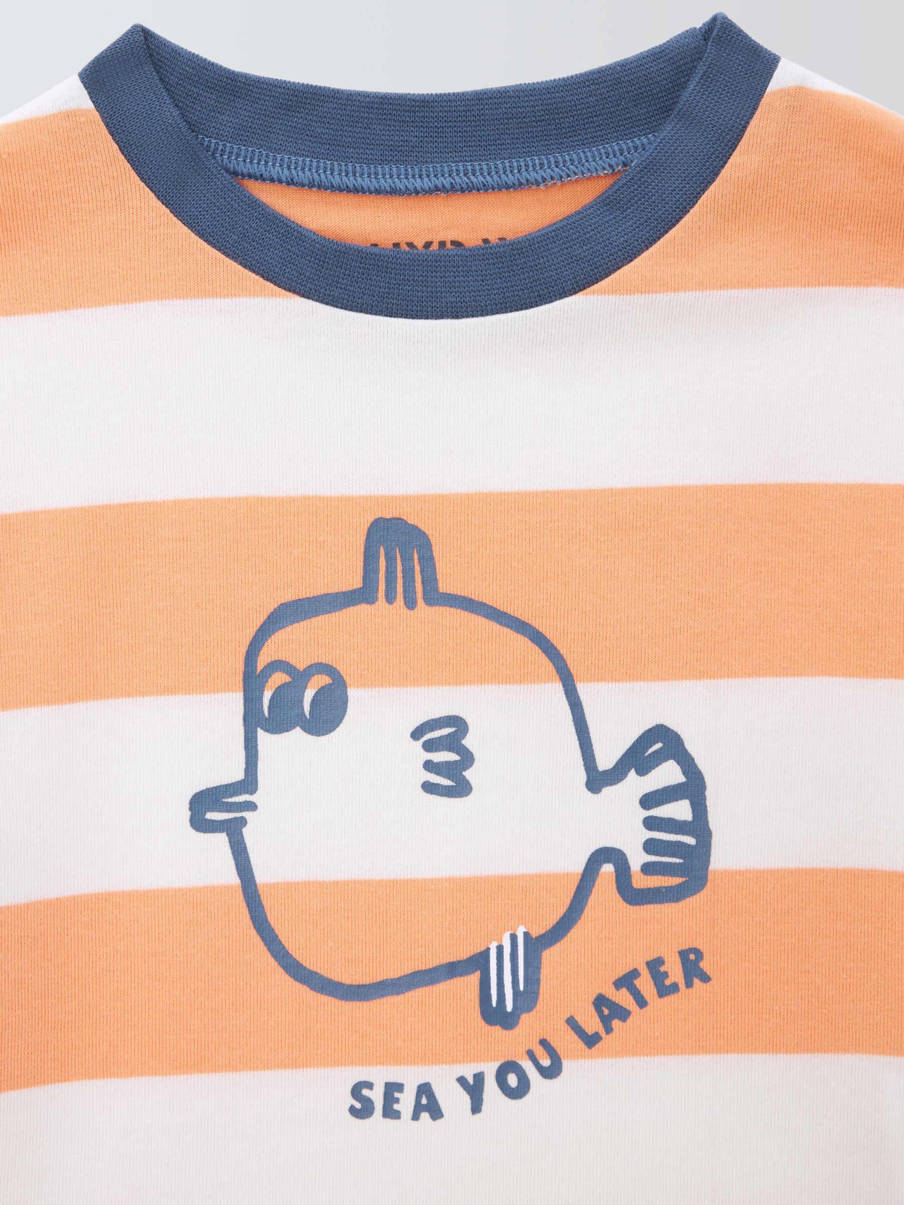 Buy John Lewis ANYDAY Baby Stripe Fish T-Shirt, Multi Online at johnlewis.com