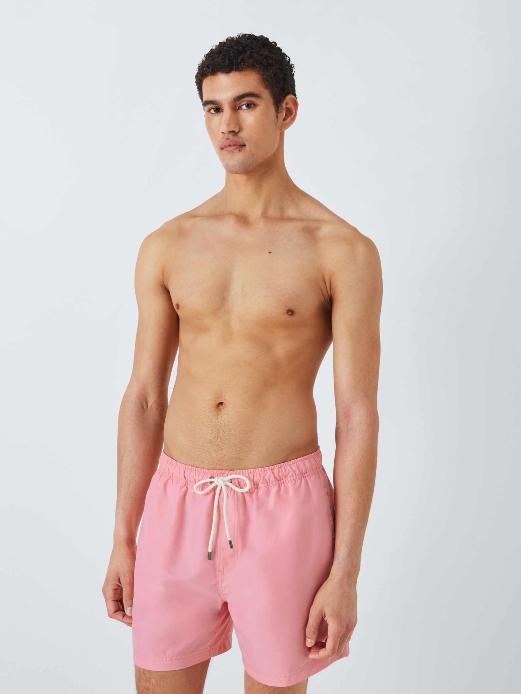 John Lewis Plain Swim Shorts, Pink, S