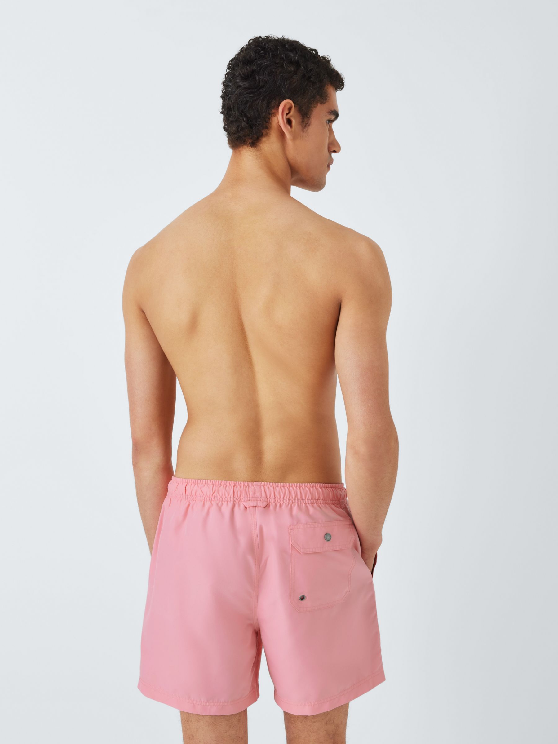 John Lewis Plain Swim Shorts, Pink, S