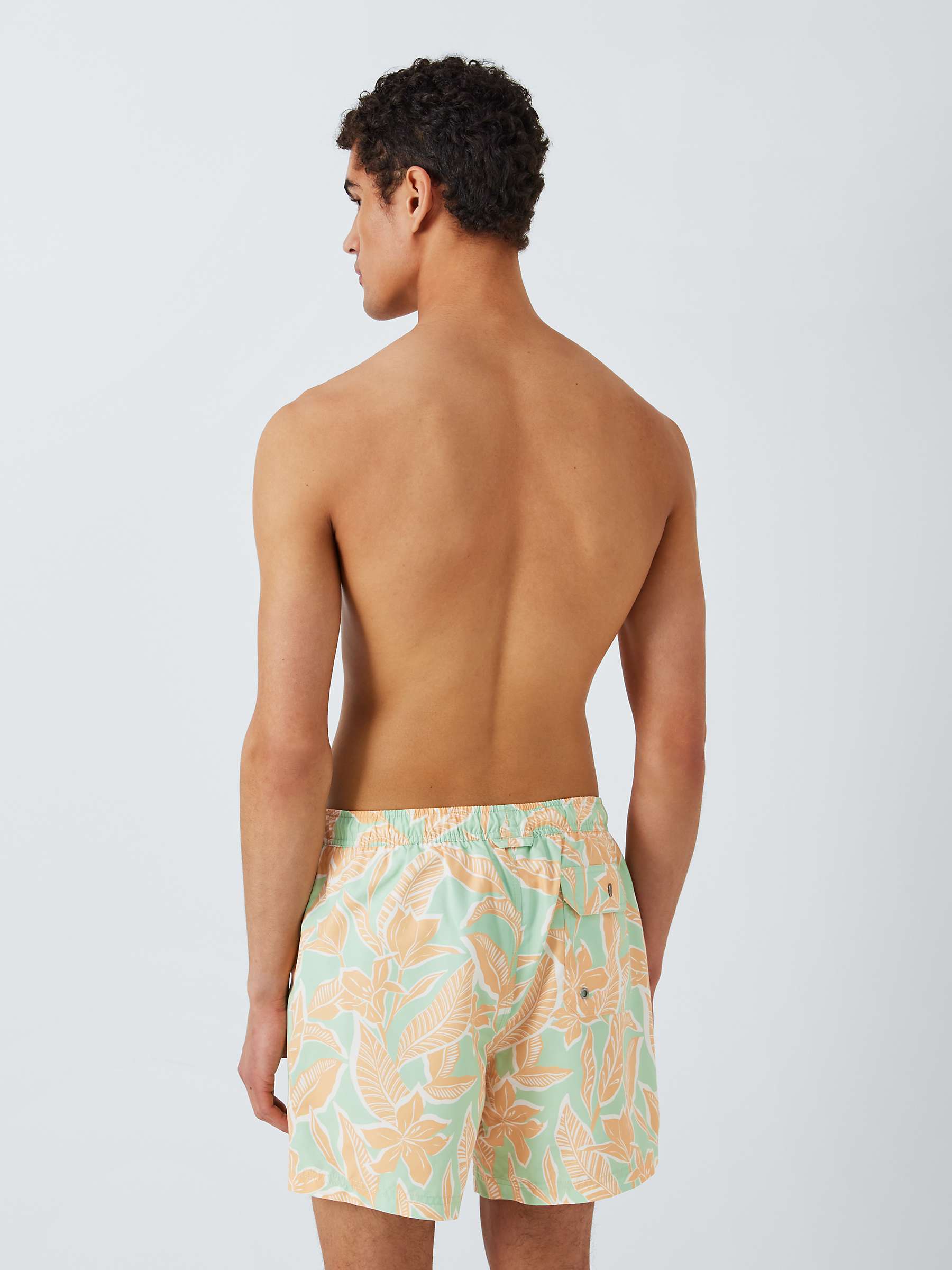 Buy John Lewis Recycled Poly Floral Print Swim Shorts, Green/Multi Online at johnlewis.com
