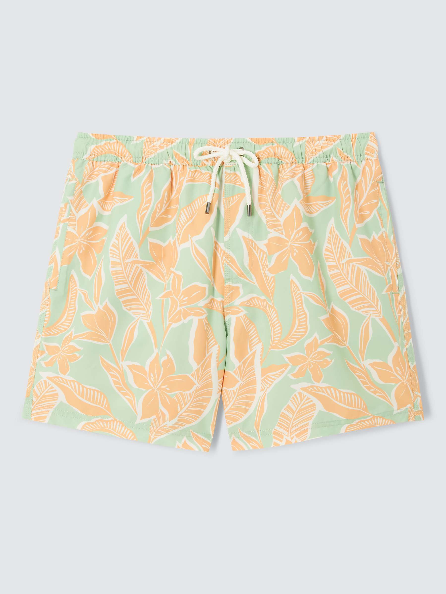 Buy John Lewis Recycled Poly Floral Print Swim Shorts, Green/Multi Online at johnlewis.com