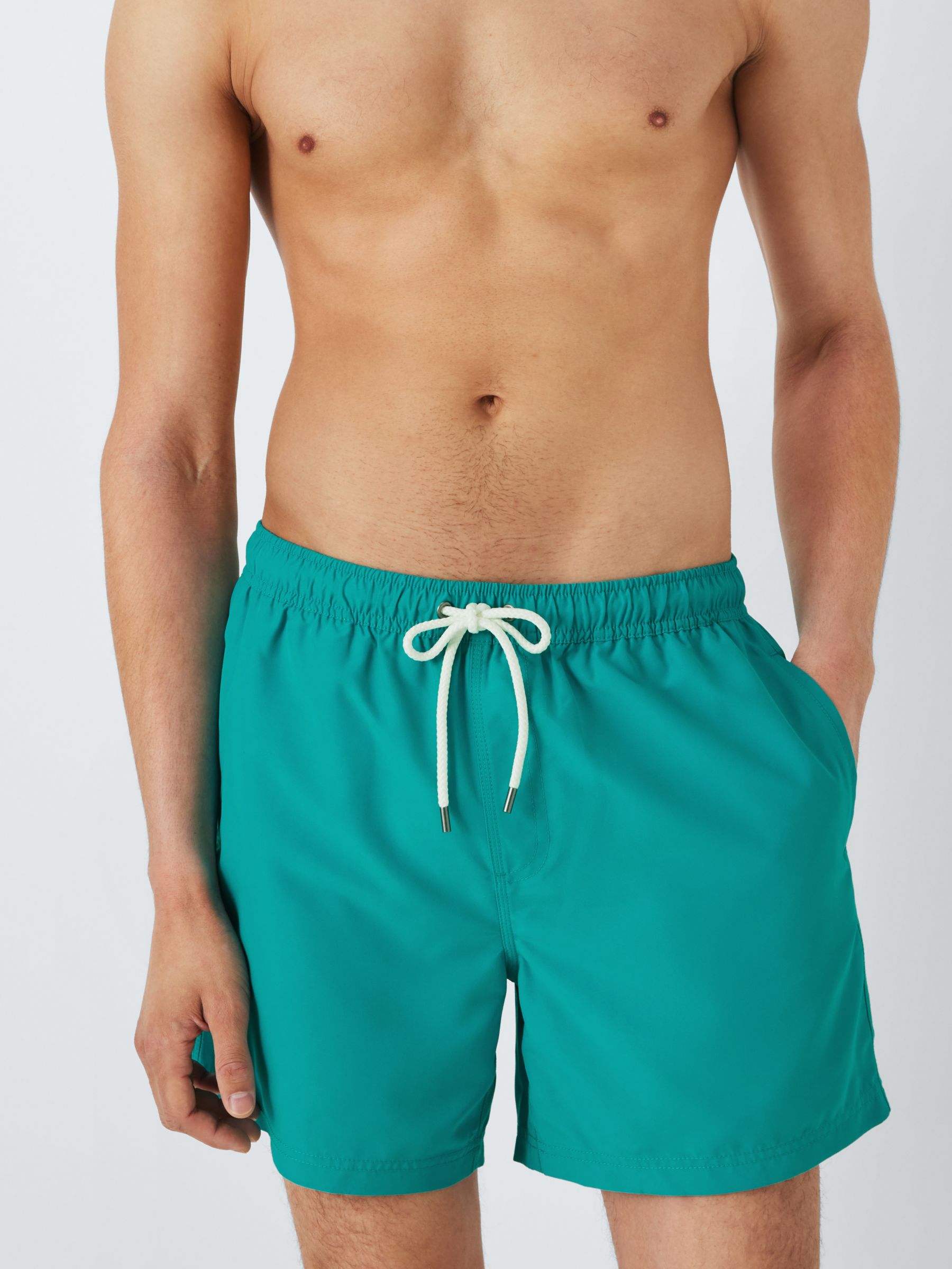 John Lewis Recycled Polyester Swim Shorts, Blue, L