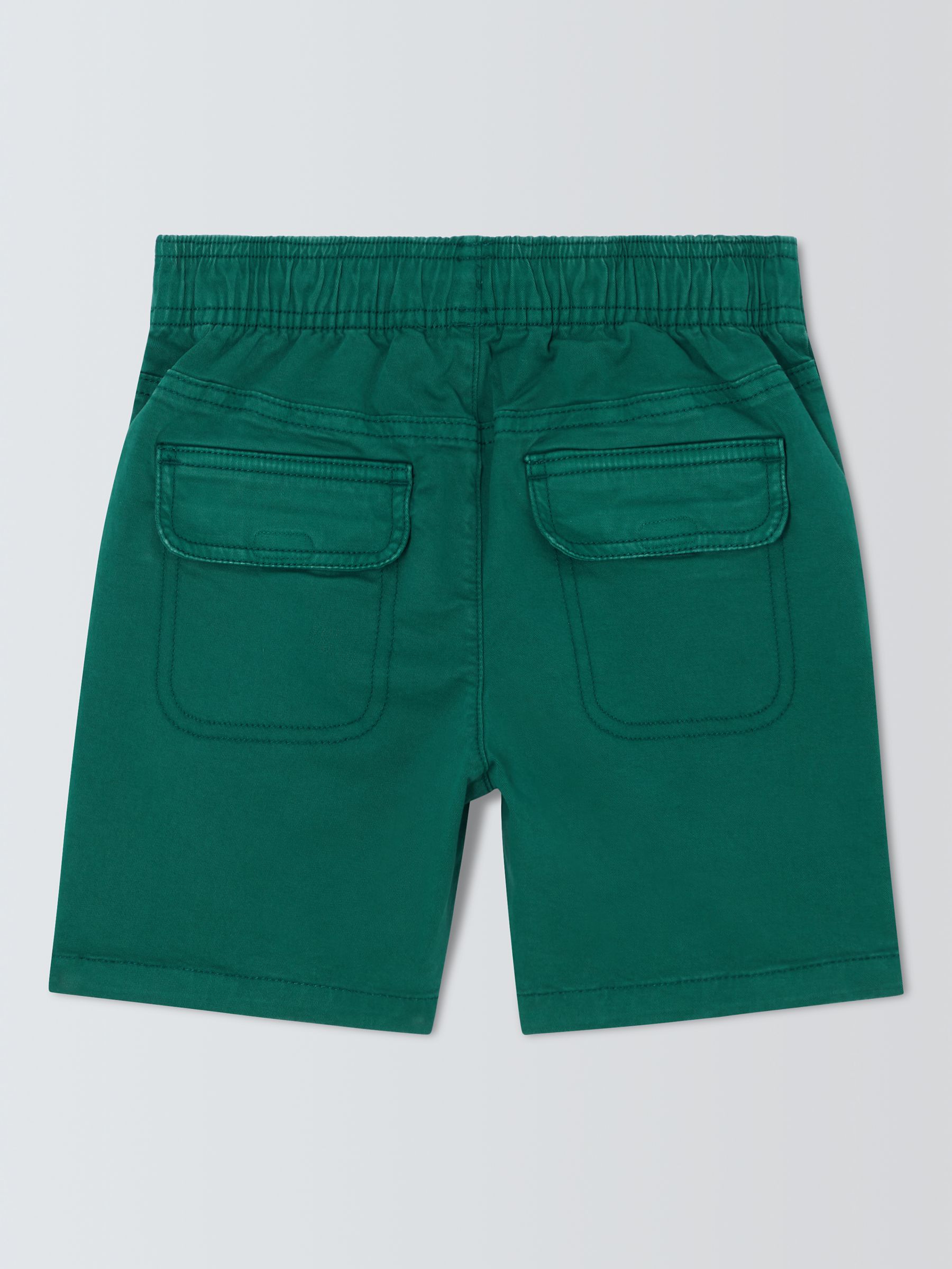 John Lewis Kids' Pull On Dock Shorts, Green, 10 years