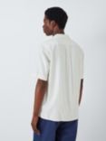 John Lewis Short Sleeve Textured Linen Blend Shirt, Ecru