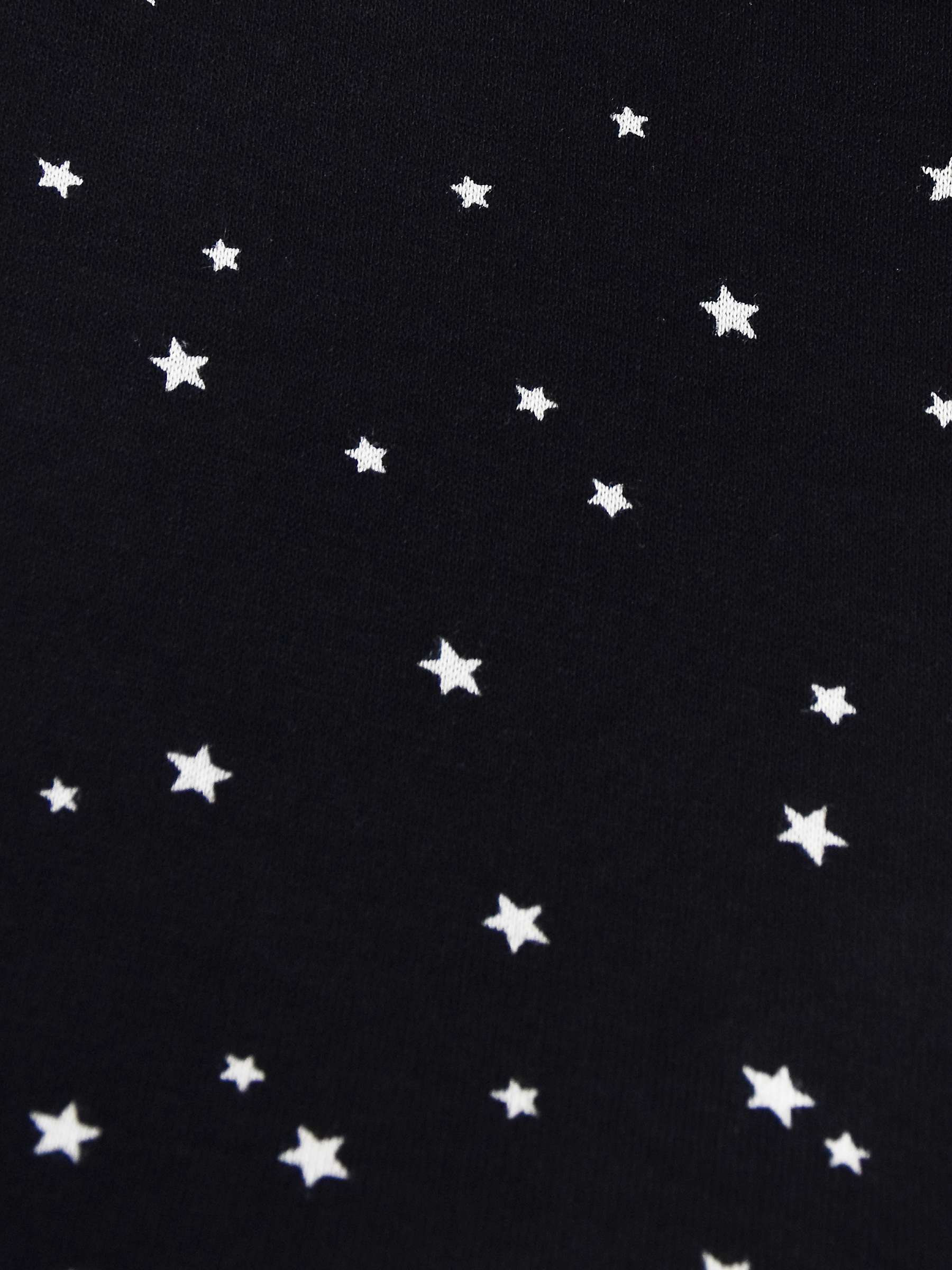 Buy Live Unlimited Curve Mono Star Print Jersey Long Sleeve Midi Dress, Black Online at johnlewis.com