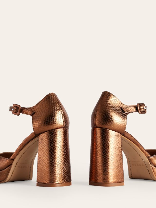 Bronze open hotsell toe heels