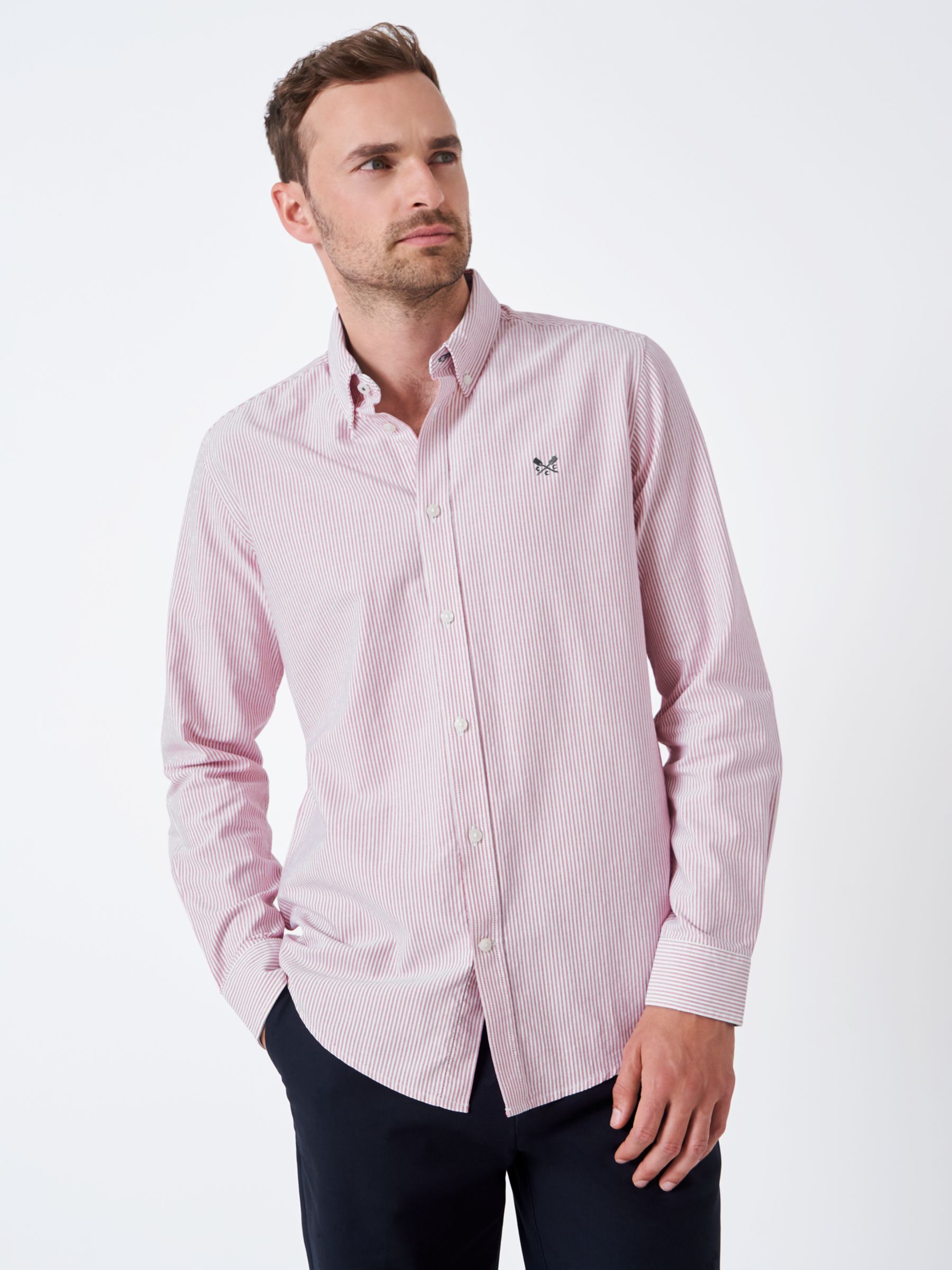 Buy Crew Clothing Oxford Stripe Shirt Online at johnlewis.com