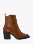 Dune Prance Leather Block Heel Chelsea Boots