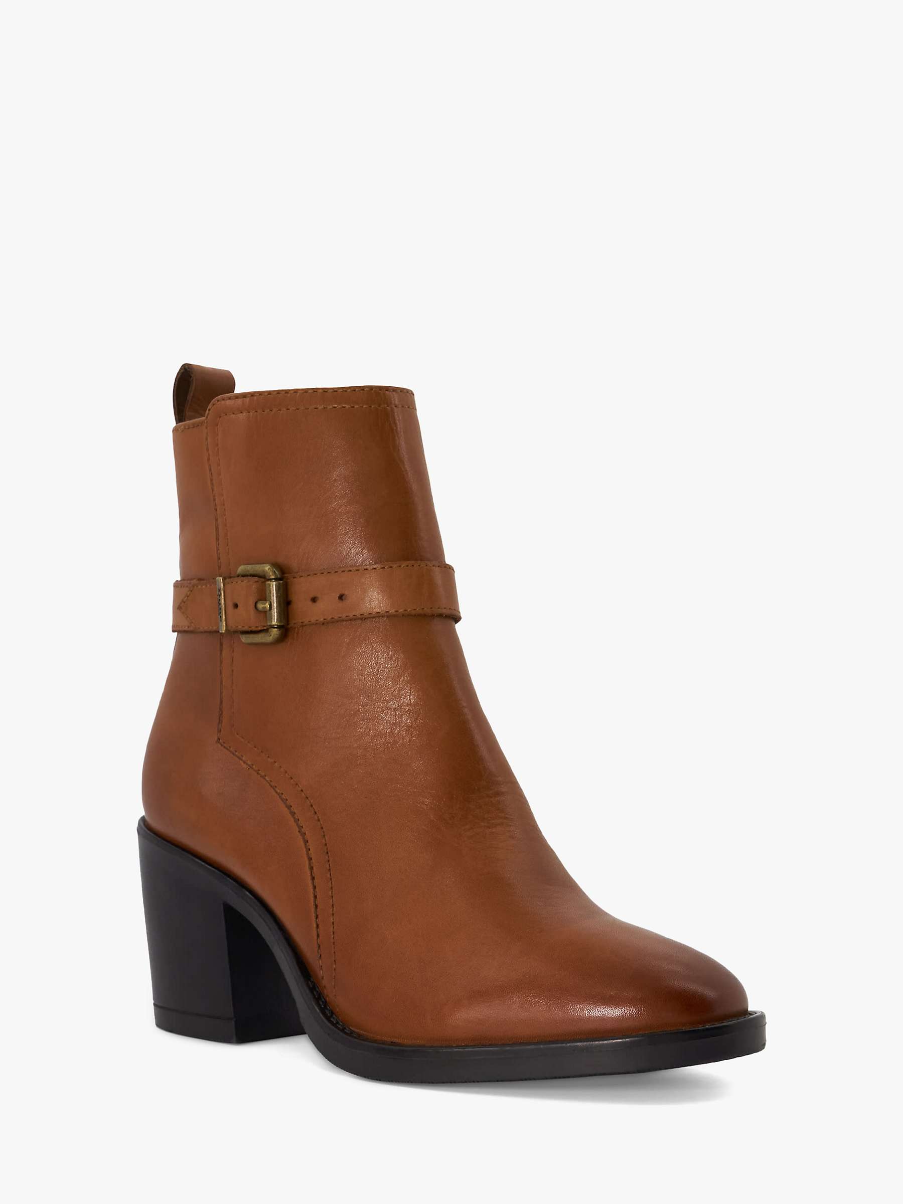 Buy Dune Prance Leather Block Heel Chelsea Boots Online at johnlewis.com