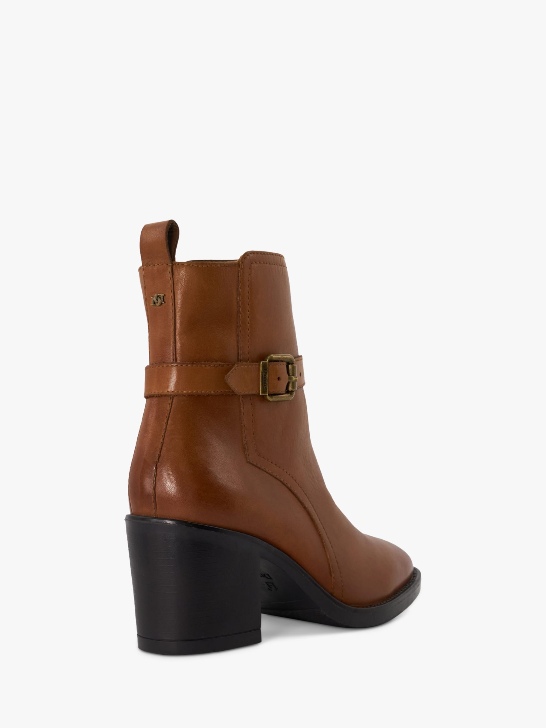 Buy Dune Prance Leather Block Heel Chelsea Boots Online at johnlewis.com