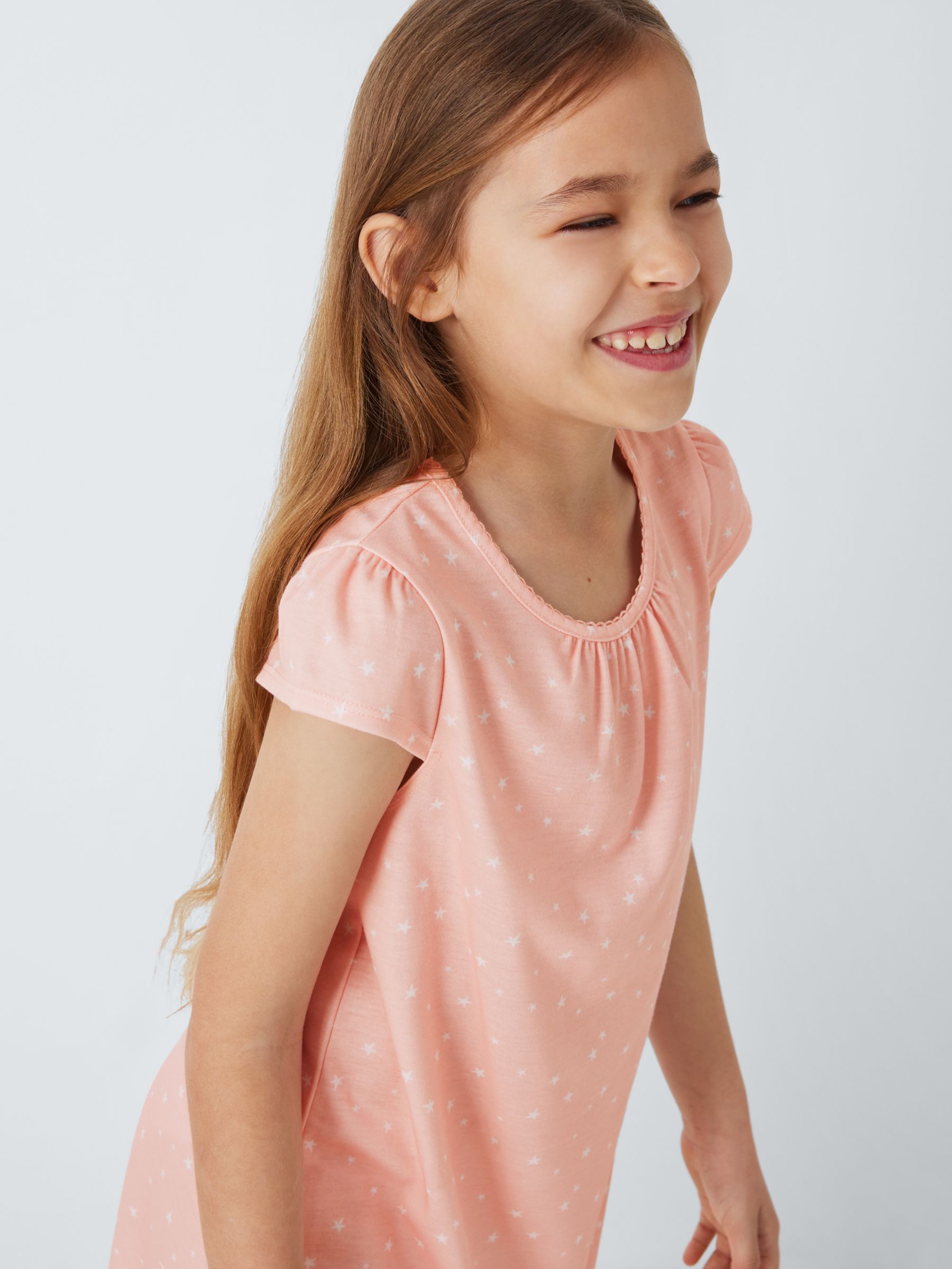 Buy John Lewis Kids' Flamingo/Star Nightdresses, Pack of 2, Multi Online at johnlewis.com