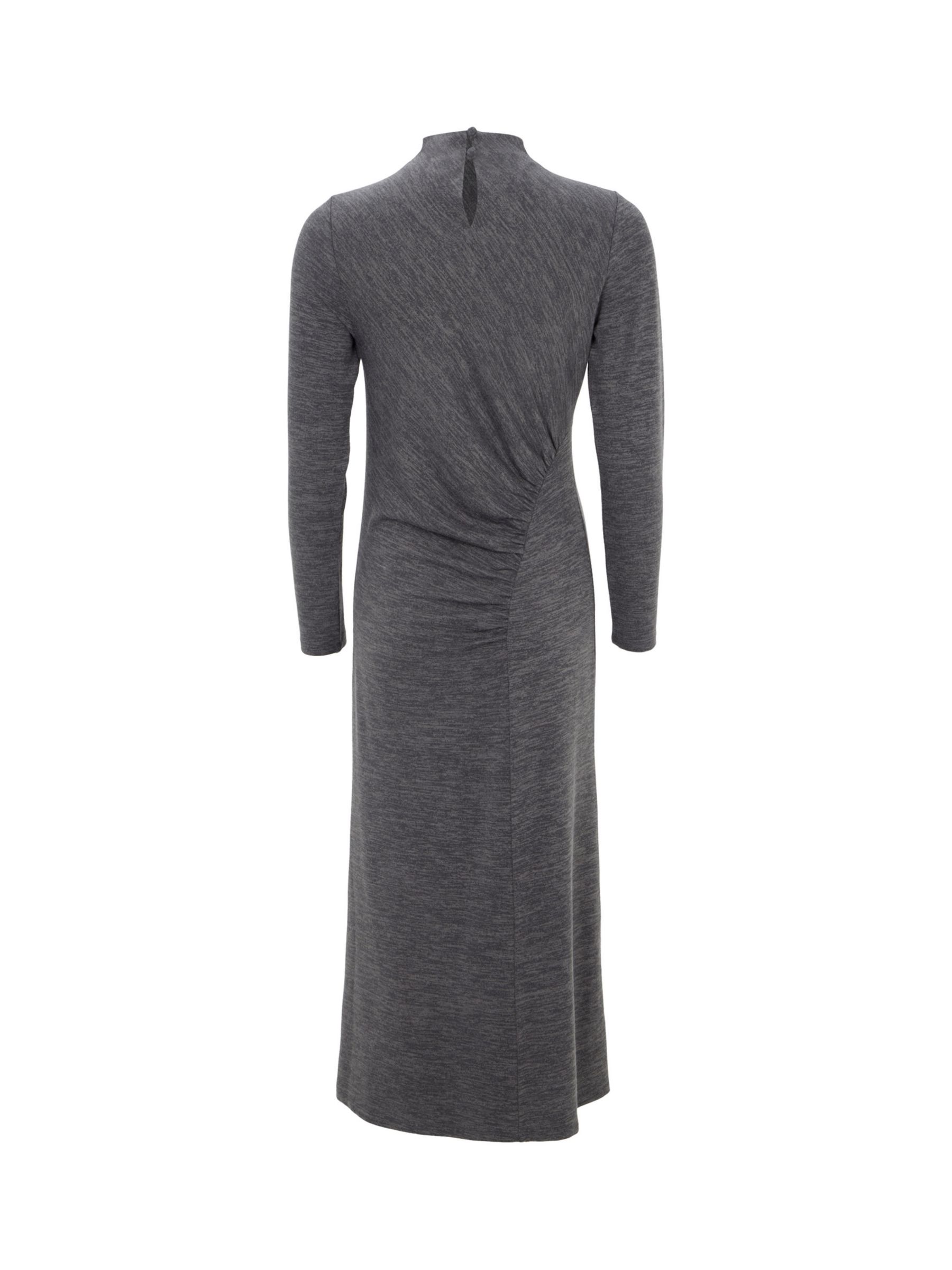 Mint Velvet Jersey Midi Dress, Dark Grey at John Lewis & Partners