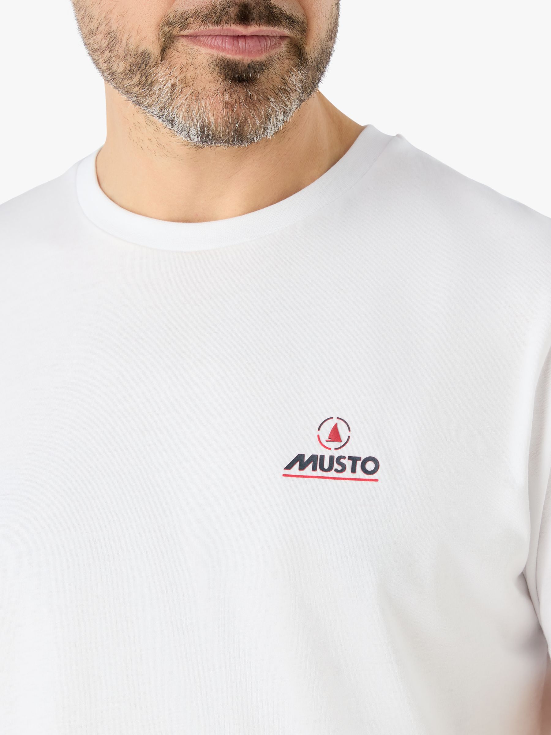 Musto Nautical Short Sleeve T-Shirt, White, M