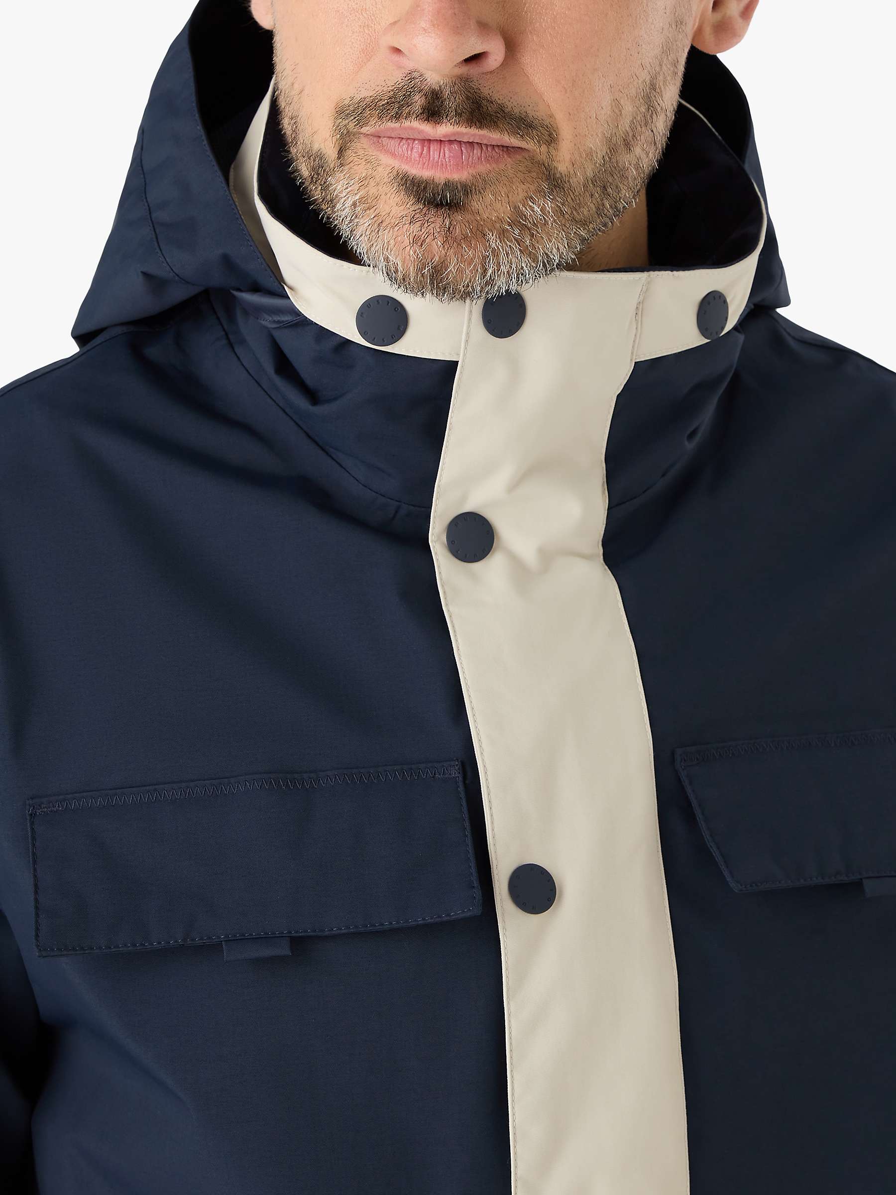 Buy Musto BRI Classic Waterproof Jacket, Pumice/Navy Online at johnlewis.com