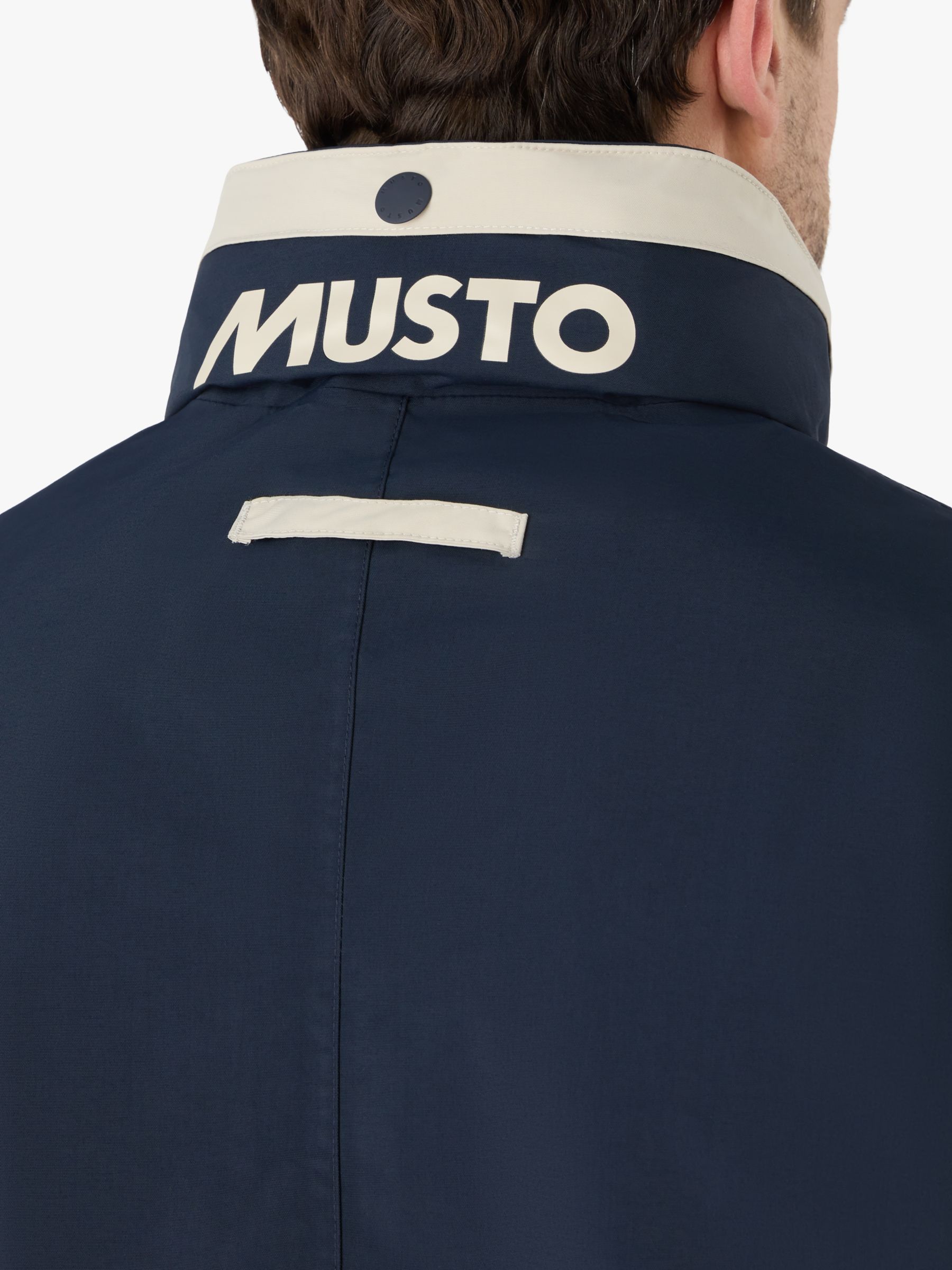 Musto BRI Classic Waterproof Jacket, Pumice/Navy, M