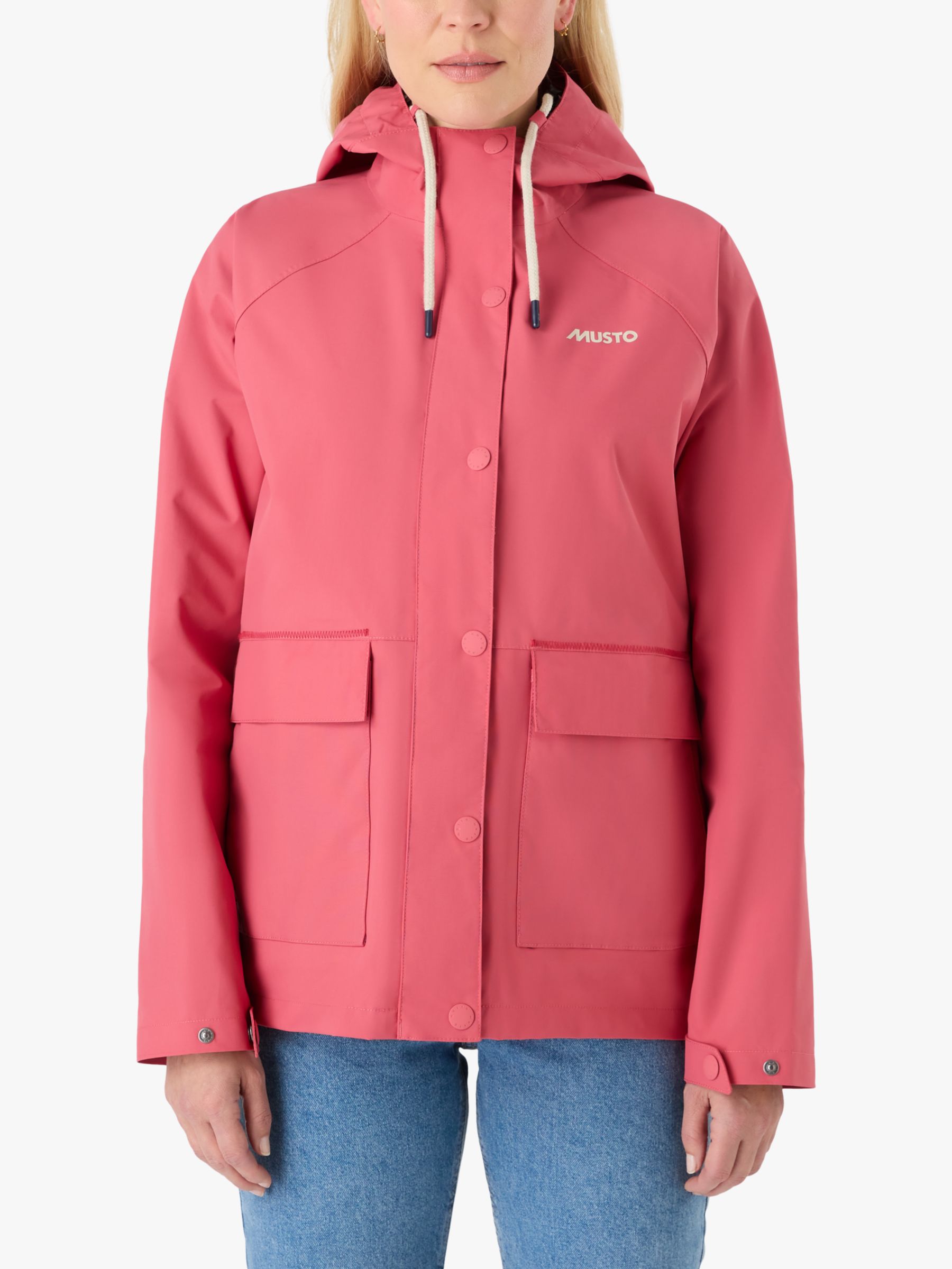 Musto Classic Shore Waterproof Women's Jacket, Sweet Raspberry, 14