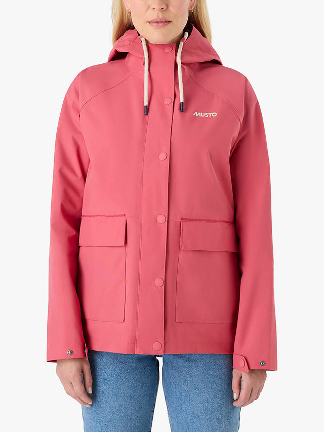 Musto Classic Shore Waterproof Women's Jacket, Sweet Raspberry
