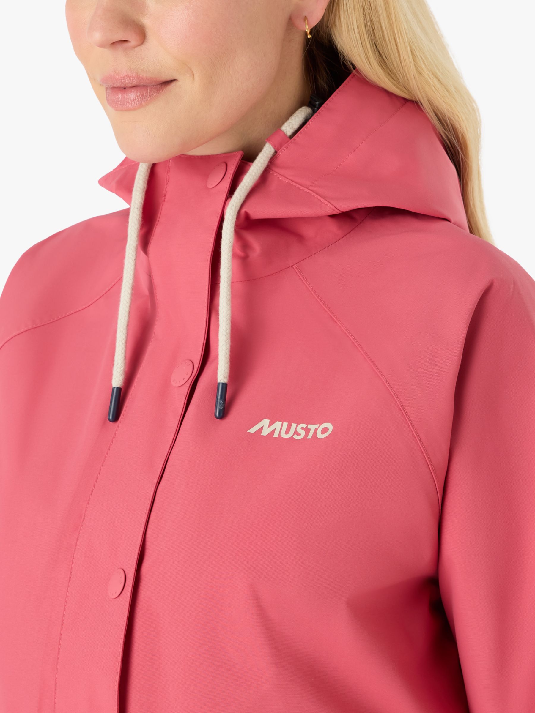 Buy Musto Classic Shore Waterproof Women's Jacket, Sweet Raspberry Online at johnlewis.com