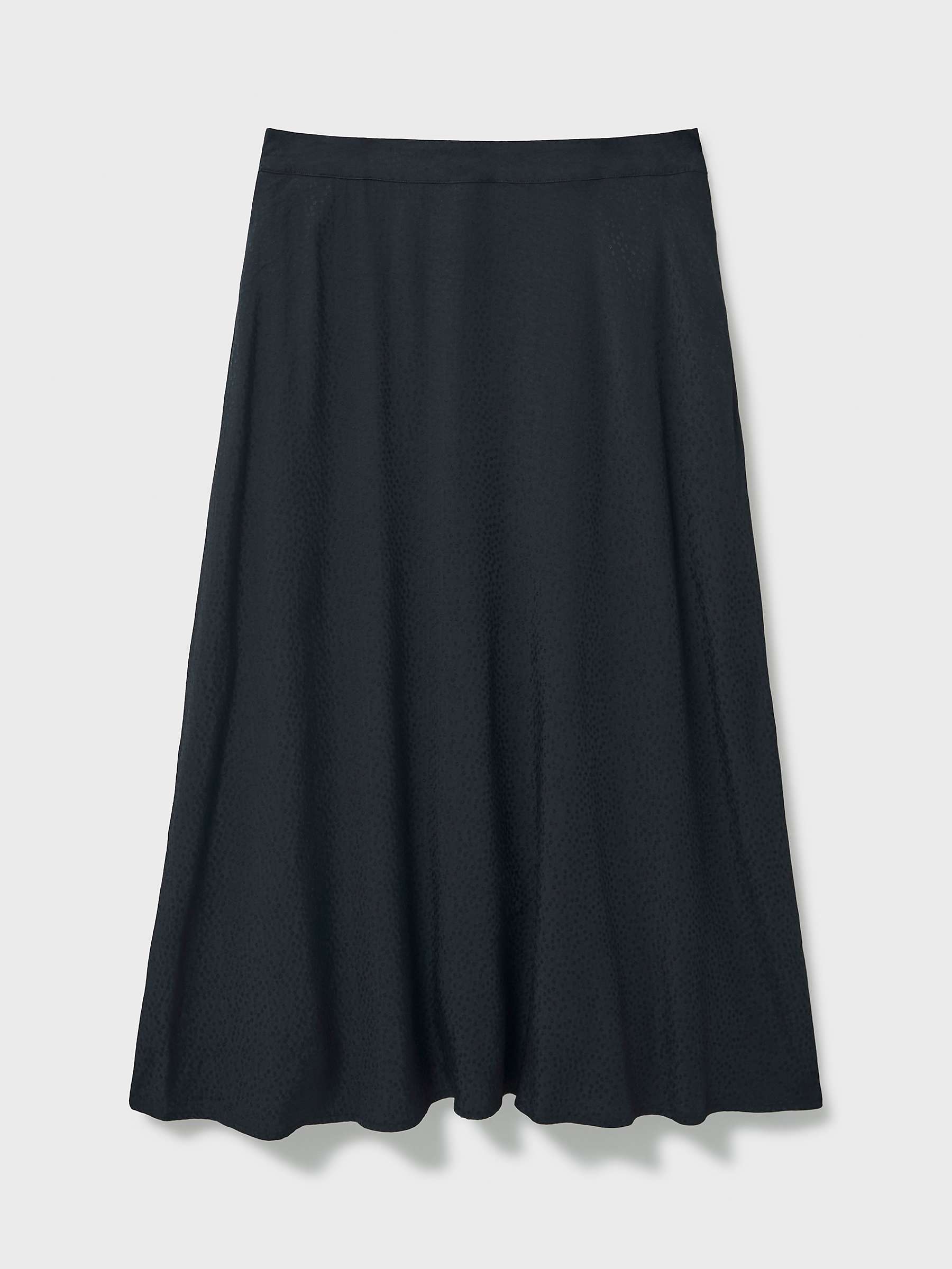 Buy Crew Clothing Amber Jacquard Midi Skirt, Black Online at johnlewis.com