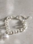 Mint Velvet Silver Tone Heart Bracelet, Silver