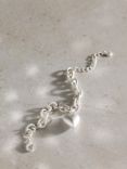 Mint Velvet Silver Tone Heart Bracelet, Silver