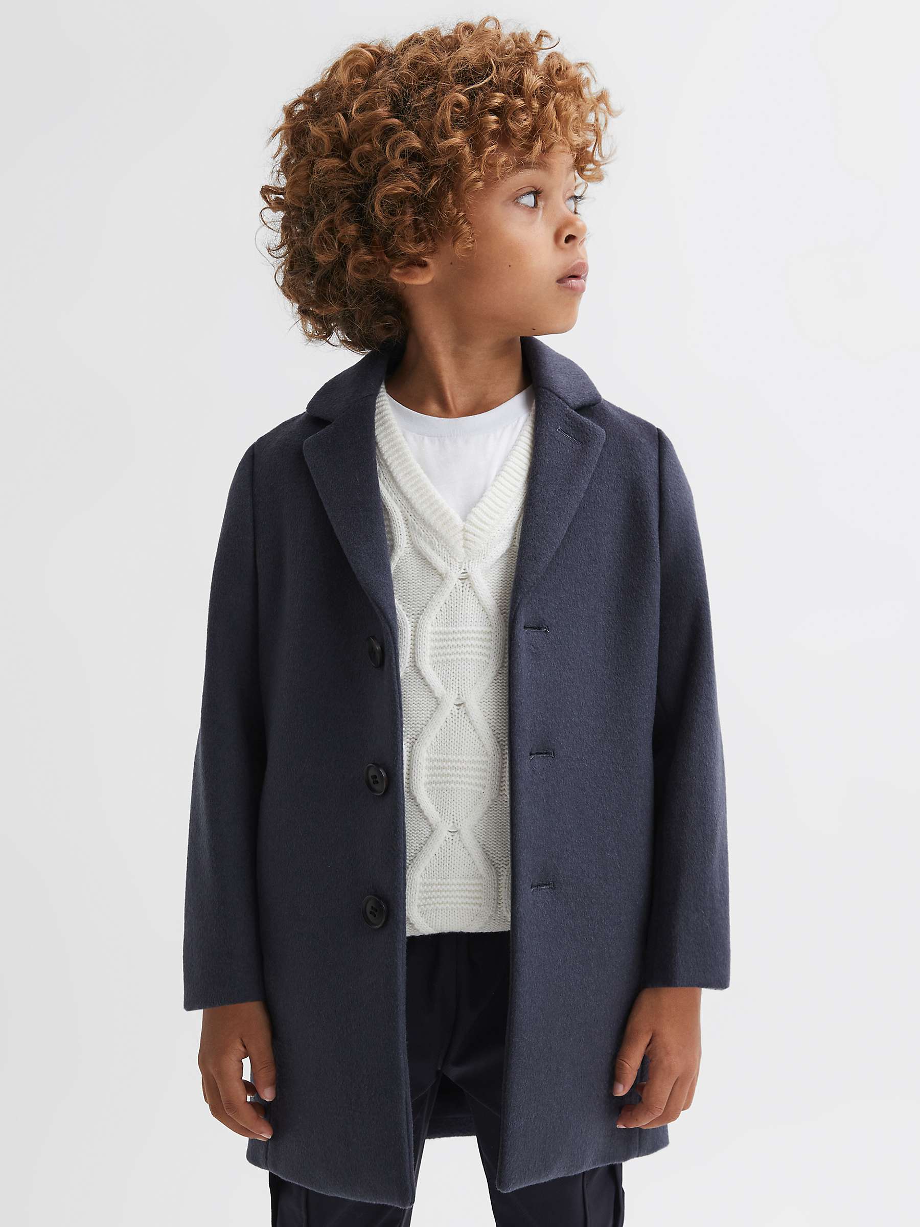 Buy Reiss Kids' Gable Wool Blend Coat Online at johnlewis.com