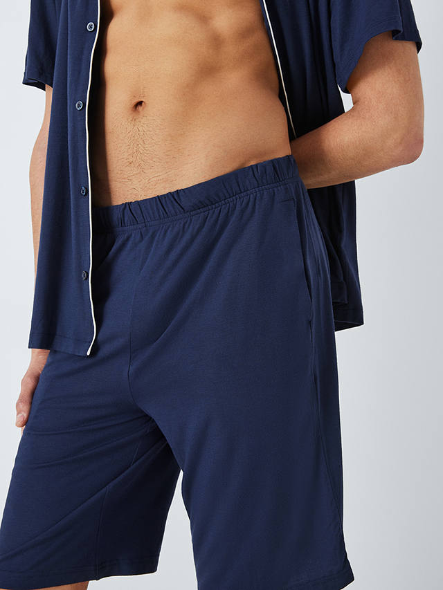 John Lewis Modal Pyjama Short Set, Blue