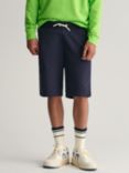 GANT Kids' Shield Jogger Shorts, Navy