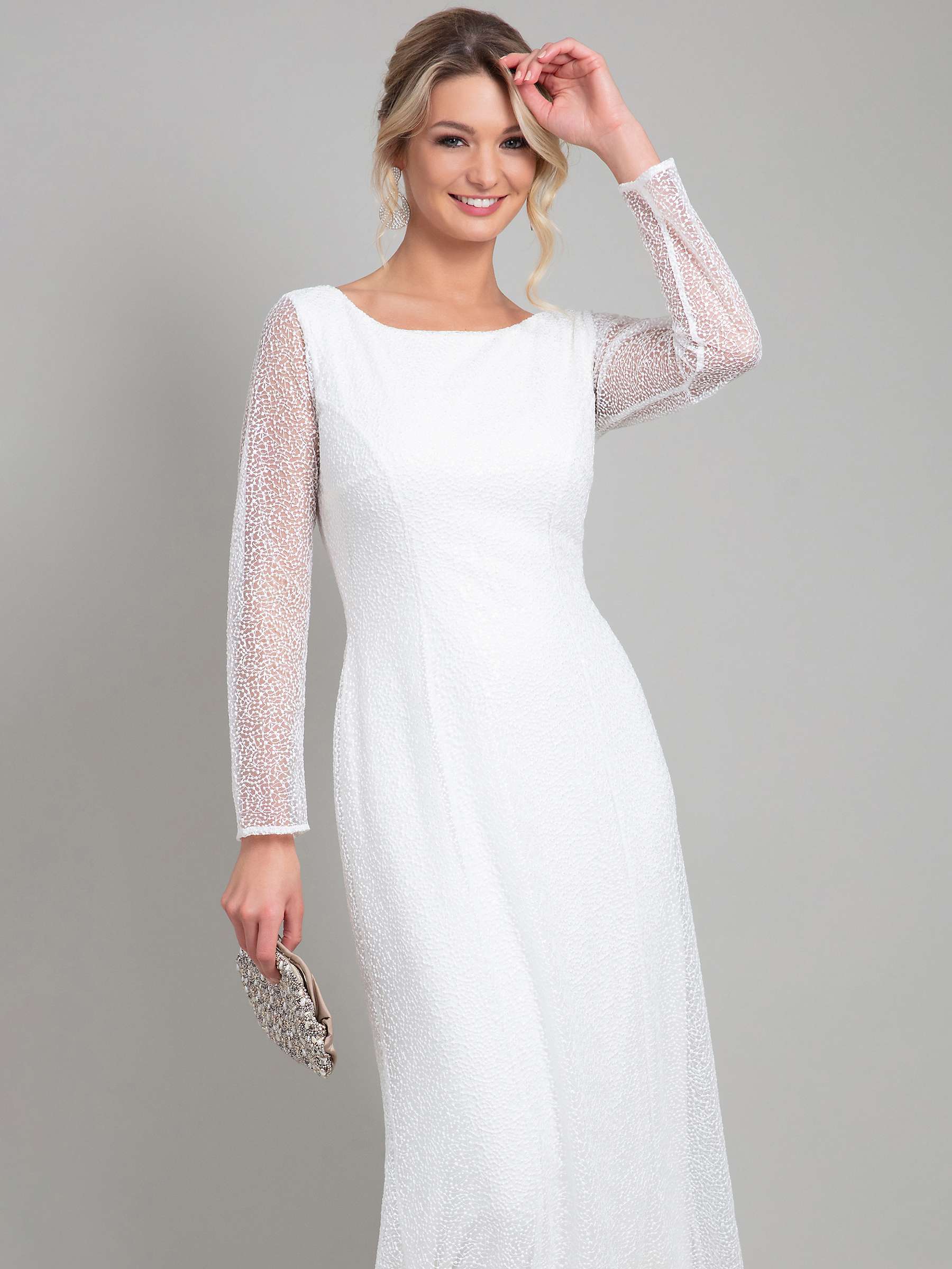 Buy Alie Street Iris Sparkle Wedding Gown, White Online at johnlewis.com