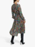 James Lakeland Abstract Print Tiered Midi Dress, Multi