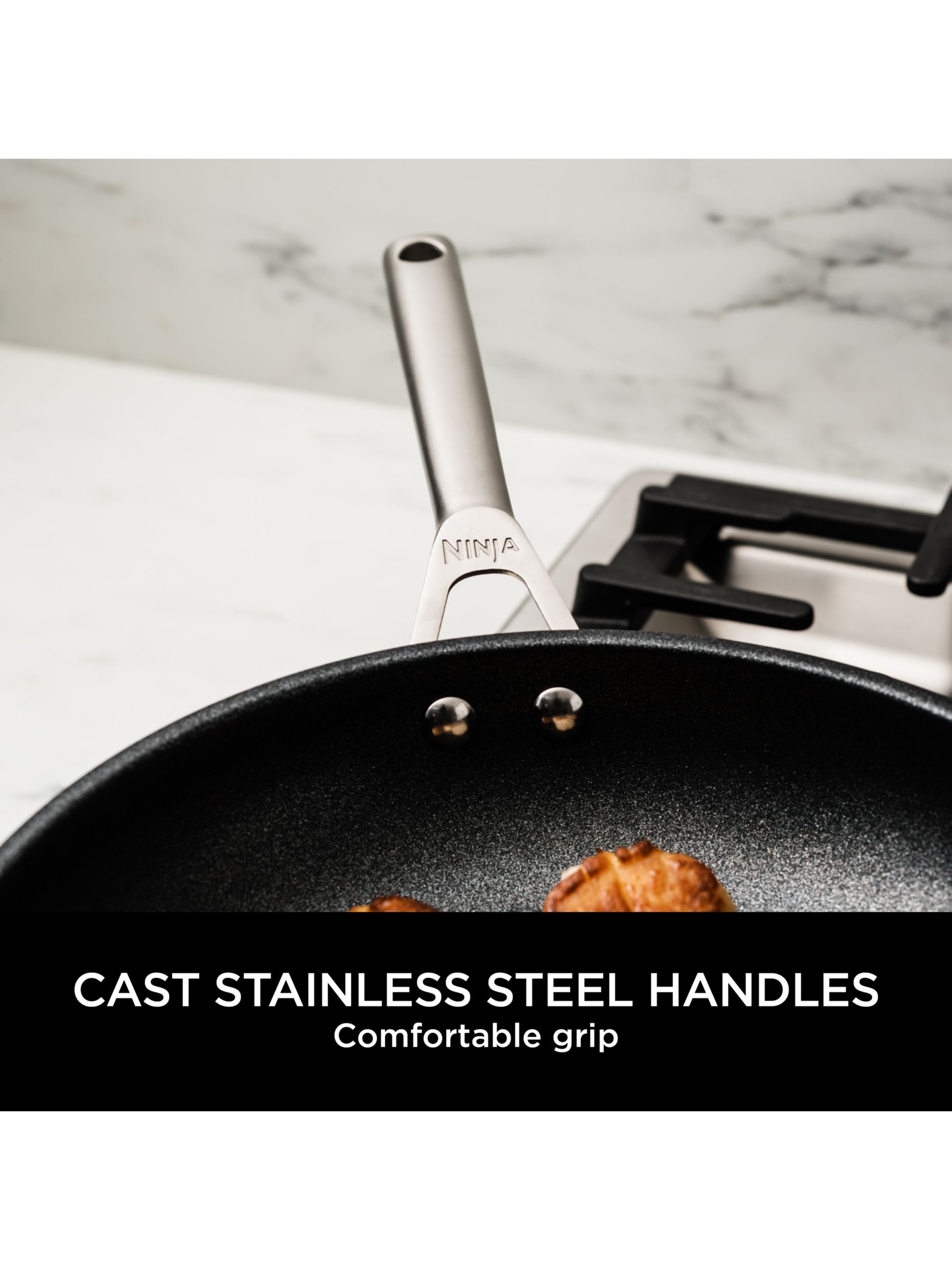 Buy Ninja Zerostick Stainless Steel 5 Piece Non Stick Pan Set