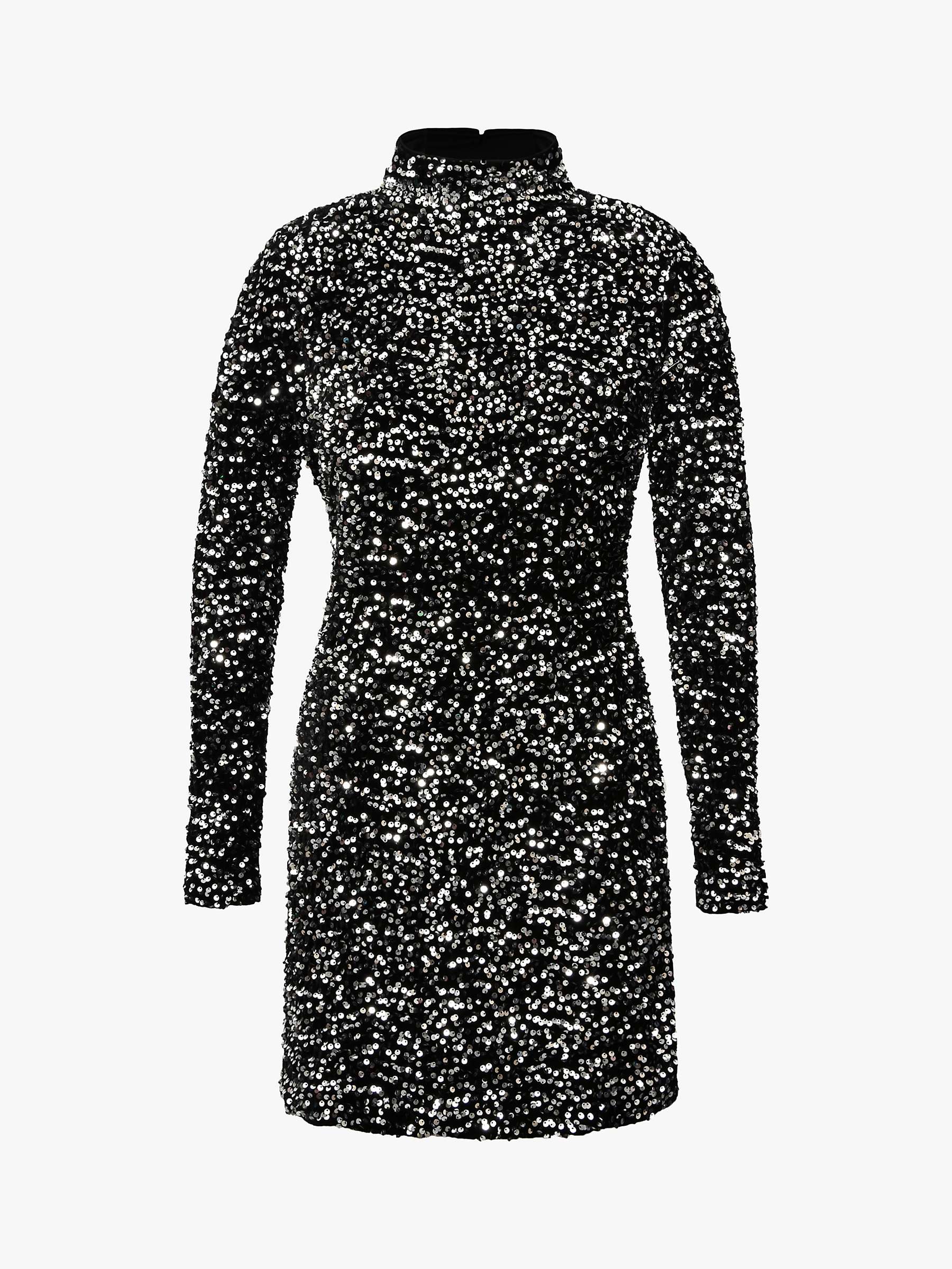 Buy A-VIEW Silla Sequin Mini Dress, Silver Online at johnlewis.com