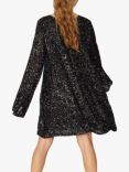 A-VIEW Alexi Mini Sequin Dress, Black