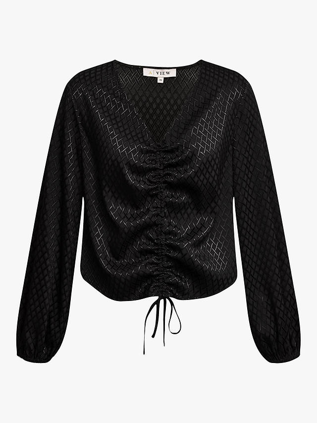 A-VIEW Enitta Long Sleeve Blouse, Black