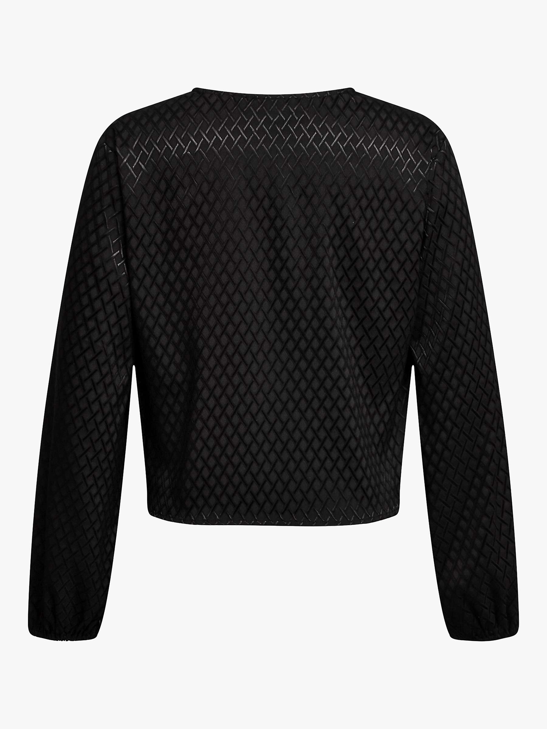Buy A-VIEW Enitta Long Sleeve Blouse, Black Online at johnlewis.com
