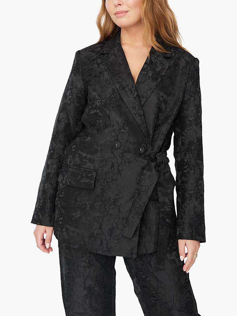 Buy A-VIEW Aria Double Breasted Blazer, Black Online at johnlewis.com