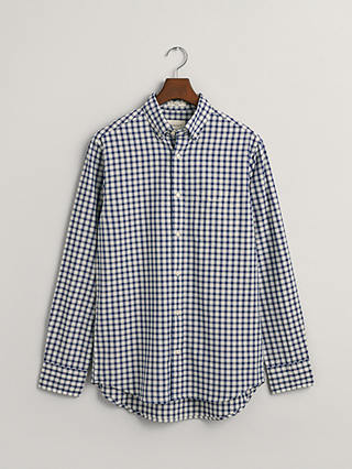 GANT Regular Oxford Check Shirt, Blue/Multi